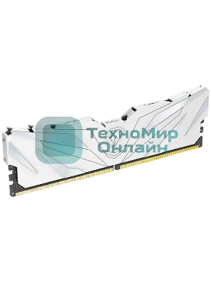 Оперативная память Netac Shadow II, DDR5, 16Gb (1x16 GB), 6000 MHz, CL38, DIMM, радиатор, белый