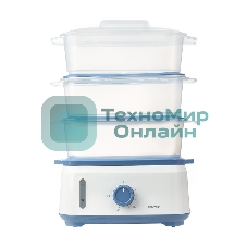 Пароварка электрическая Centek CT-1462 9л 1050Вт, таймер 60 мин, 3 контейнера, чаша для риса, резервуар 1,5л.