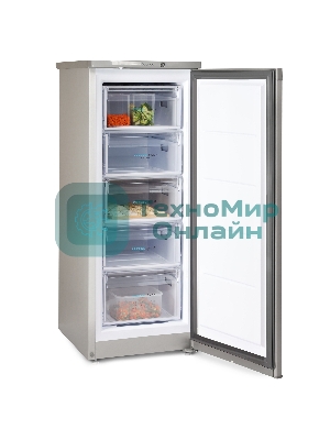 Морозильная камера Бирюса M414 металлик, 130л, 5 ящиков