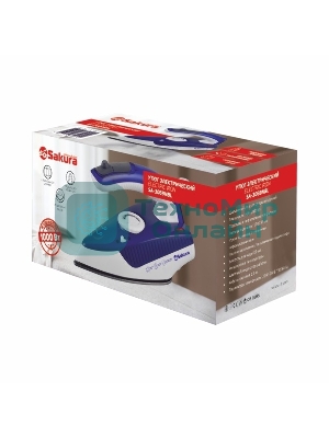 Утюг Sakura SA-3069NBL 1000 Вт нерж дорожн