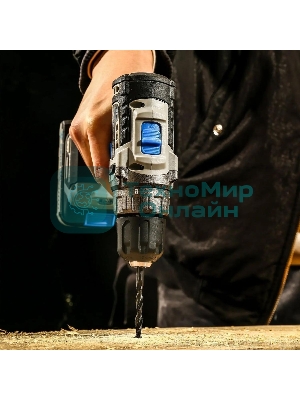 Дрель-шуруповерт Deko Sharker, 20 В, 3 Ач, 55 Нм, бесщеточный