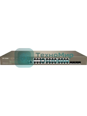 Коммутатор управляемый PoE IP-COM G5328XP-24-410W L3, 26 портов, 24x1 Гбит/с, SFP+ 4x10 Гбит/с