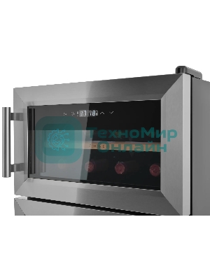 Винный шкаф-хьюмидор ZÜGEL ZTH80DX черный, 70 л, 2 отсека, 8 бут.