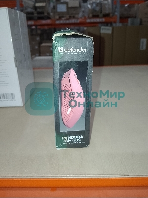 (Поврежденная упаковка) Мышь игровая беспроводная DEFENDER Pandora GM-502 pink (7кнопок,3200dpi,500мАч) (52501)