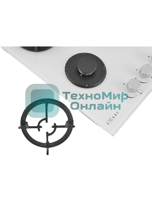 Варочная панель газ ZUGEL ZGH452W, белая