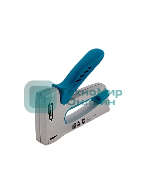 Степлер мебельный GROSS, алюминиевый корпус, тип скобы 13, 53, 300, 6-10 мм 41001