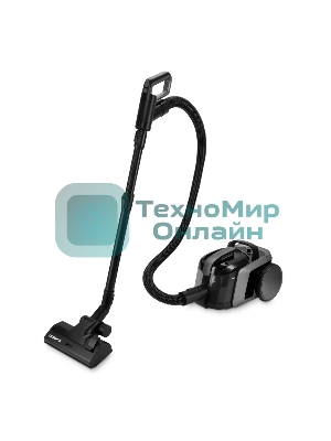 Пылесос Polaris PVC 1909 графитовый, 650/2200 Вт, уборка сухая, пылесборник контейнер 3 л