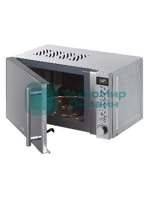 Микроволновая печь BBK 20MWS-721T/BS-M серебристый, 20 л, 700 Вт, переключатели - кнопки, поворотный механизм