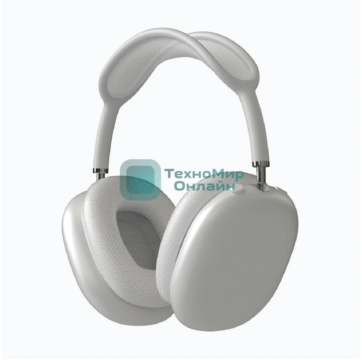 Беспроводные/проводные наушники Aksberry U2 Sound Max серебристый, накладные, Bluetooth + проводной, до 20 ч