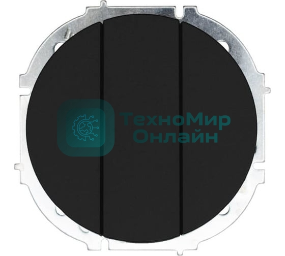 Выключатель LEZARD 743-4288-109 3-кл. СП OSEN механизм черный бархат