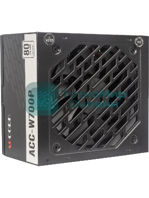 Блок питания Accord ACC-W700P, 700Вт, 80 PLUS WHITE, 120мм, черный