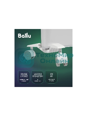 Конвектор электрический Ballu Ettore BEC/ETER-1500 белый, 1500 Вт, 20 м2, термостат, дисплей