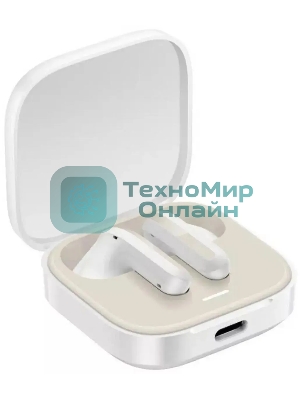 Наушники TWS Xiaomi Redmi Buds 6 Active белый, вкладыши, Bluetooth, до 30 ч