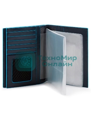 Обложка для документов Piquadro Blue Square PP5246B2R/BLU2 синий натур.кожа
