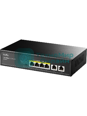 Коммутатор Cudy GS1006P (L2) 6x1 Гбит/с 6PoE+ неуправляемый