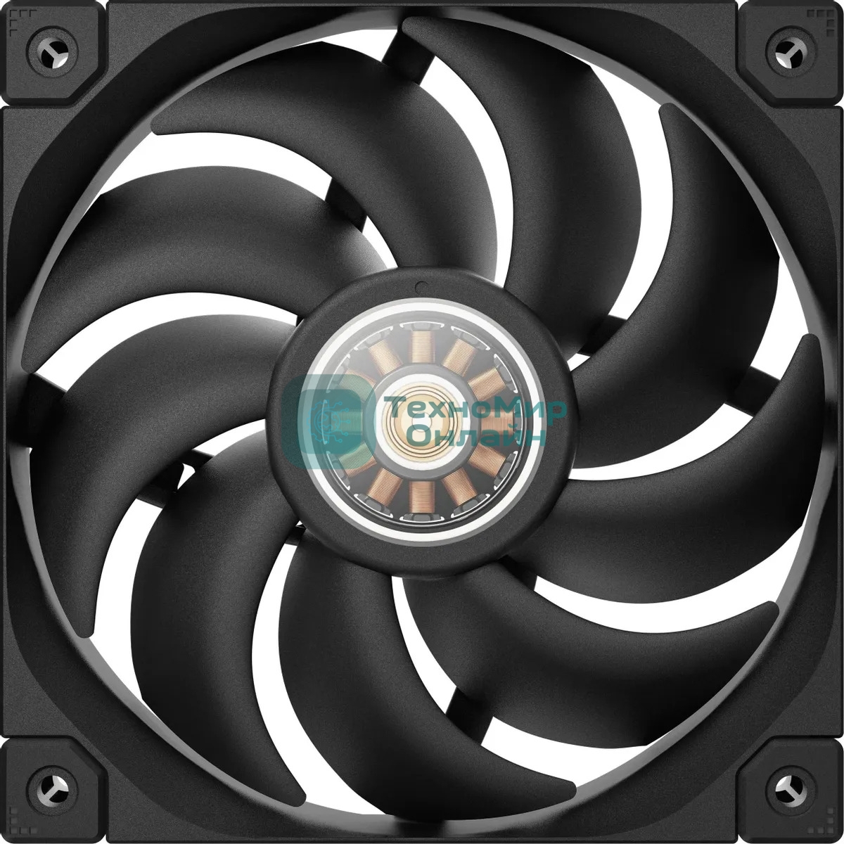 Вентилятор для корпуса DEEPCOOL FT12 черный, 120 мм, 2150 об/мин, 32 дБ, 4 pin