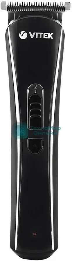 Триммер Vitek VT-2548 BK сеть/аккумулятор. Встроенная аккумуляторная батарея NiMh 2x1,2V AAA 800 mAh. Время зарядки от сети 8ч. Время автономной работы 45мин. Влажная очистка. Детальный триммер. Индикатор зарядки. Число установок длины 8. Максимальная длина стрижки 12мм. Минимальная длина стрижки 0,4. Способ регулировки длины регулировкой длины лезвий/сменой насадок. Материал лезвий высокачественная сталь. Число насадок 5. Стрижка бороды. Триммер для носа/ушей. Насадка для бритья. Аксессуары: Щеточка, смазочное масло.