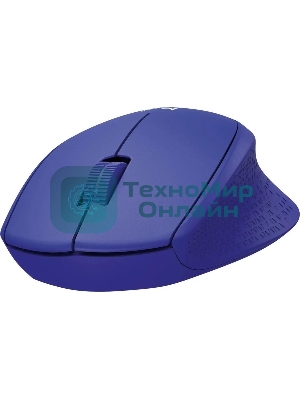 Мышь беспроводная Logitech M330 SILENT PLUS синий, 1000 dpi, радиоканал, USB, кнопки - 3
