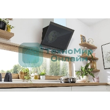 Вытяжка наклонная Gorenje WHI649X21P черный/серебристый, 60 см, 740 куб. м/ч, 67 дБ