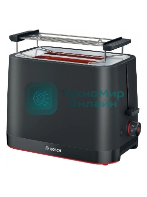 Тостер Candy CT-254 черный, 950 Вт, 2 слота