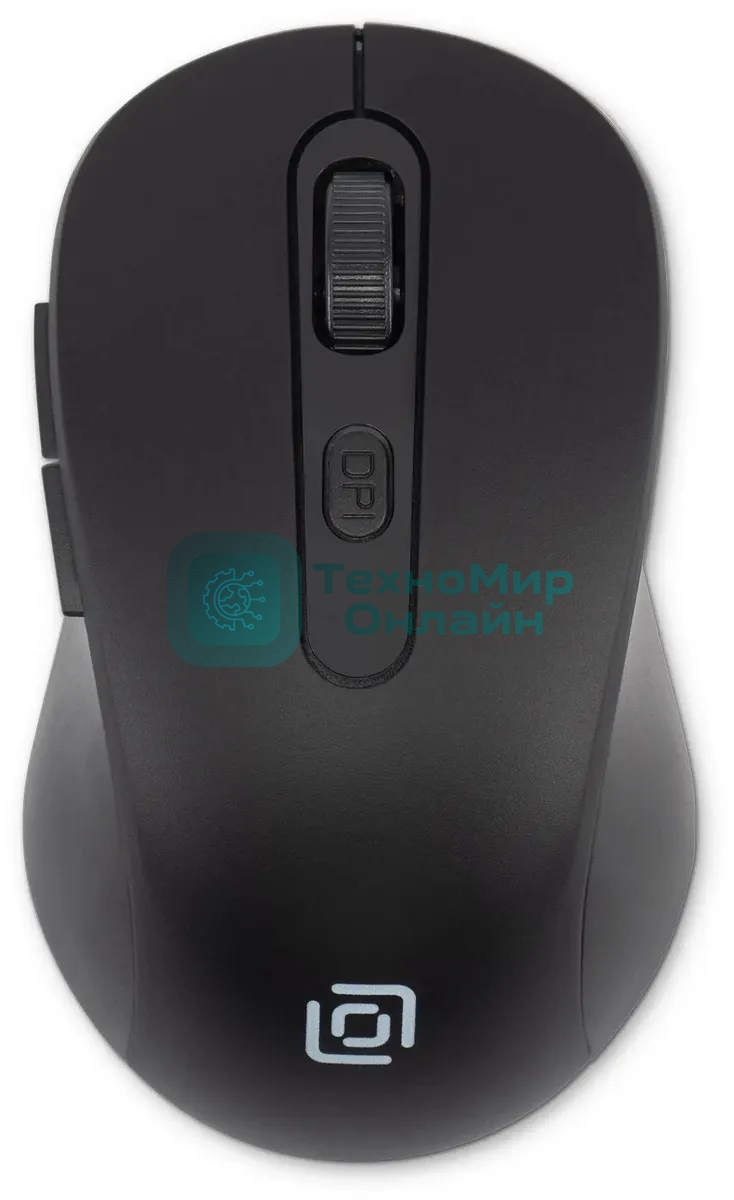 Мышь беспроводная Oklick 677MW черный, 1600 dpi, радиоканал, USB, кнопки - 6