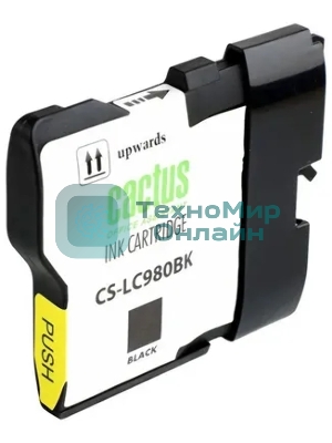 Картридж струйный Cactus CS-LC980BK черный (16 мл) для Brother DCP-145C/165C MFC-250C/290C