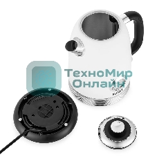 Чайник электрический Kitfort КТ-6603 1.7л. 2200Вт белый (корпус: пластик)