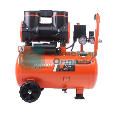 Компрессор поршневой безмасляный Patriot KDS 280 F24 (280 л/мин, 1,45 кВт, 8 бар, 24 л, 2800 об/мин, быстросъем + елочка 1/4)