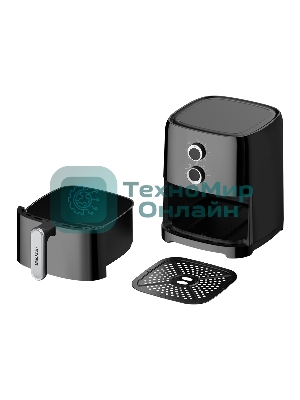 Аэрогриль Blackton Bt AF400M черный, 1300 Вт, 4.2 л, механическое управление, 4 программы