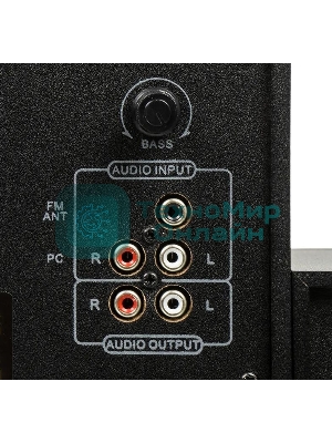 Колонки SVEN AC MS -304, черный Акустическая система, беспроводная передача сигнала по Bluetooth, суммарная мощность (RMS), Вт - 40, выходная мощность (RMS), Вт - сабвуфер: 20, сателлиты: 20 (2 х10), частотный диапазон, Гц - сабвуфер: 40 – 150, сателлиты: 150 – 20 000, размеры динамиков, мм - сабвуфер: O 128, воспроизведение с USB flash и SD card памяти, встроенное FM-радио, LED-дисплей, пульт ДУ, материал корпуса сабвуфера и сателлитов – дерево (MDF).