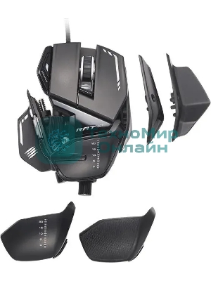 Мышь проводная Mad Catz R.A.T. 8+ черный, 16000 dpi, USB, кнопки - 11