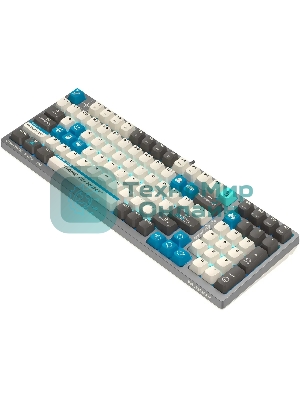 Клавиатура проводная A4Tech Bloody S98 Pixels Blue USB серый/бежевый