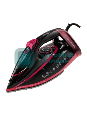 Утюг Galaxy GL 6133 черный/розовым, 3200 Вт, 80 г/мин, 240 г/мин, 320 мл