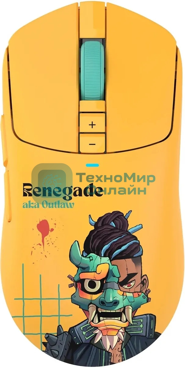 Мышь беспроводная/проводная A4Tech Bloody R72 Ultra Duo желтый, 20000 dpi, USB Type-A/Type-C, радиоканал, кнопки-7