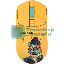 Мышь беспроводная/проводная A4Tech Bloody R72 Ultra Duo желтый, 20000 dpi, USB Type-A/Type-C, радиоканал, кнопки-7