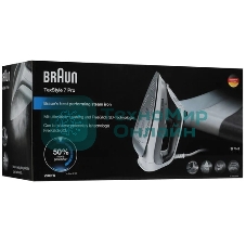 Утюг Braun SI7149WB серый, 2900 Вт, 50 г/мин, 220 г/мин, 300 мл
