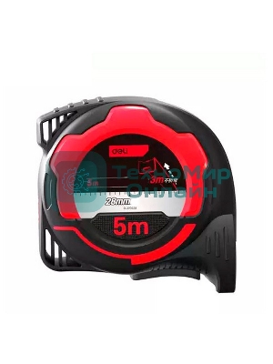 Измерительный и разметочный инструмент Deli Рулетка Deli DL370528 5мx28мм, метрическая