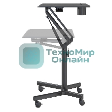 Стол для ноутбука Cactus VM-FDS101B столешница МДФ черный 70x52x105 см (CS-FDS101BBK)