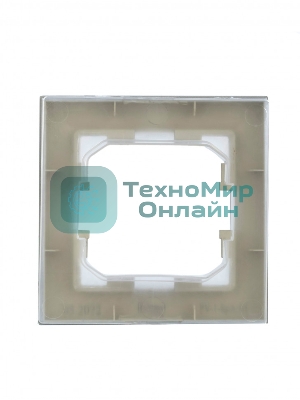 Рамка 1-местная IEK BRITE РУ-1-БрА-4 (BR-M12-44-K47) IP44 4 алюминий