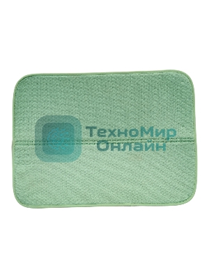 Коврик для сушки посуды Рыжий кот Skandi зеленый 45х35 см