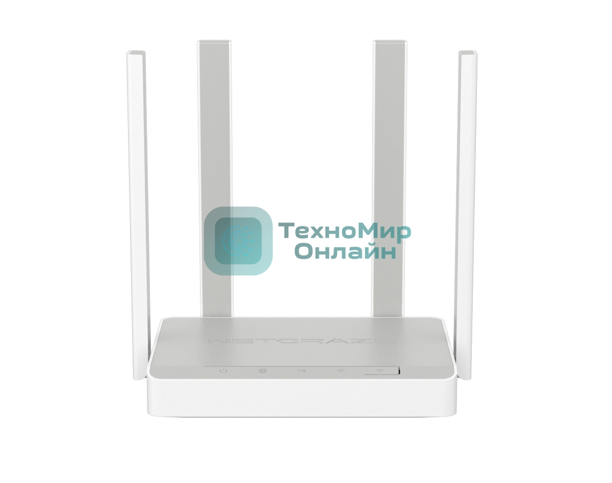 Гигабитный интернет-центр Netcraze Speedster (NC-3013) с Mesh Wi-Fi 5 AC1200, 4-портовым Smart-коммутатором и переключателем режима роутер/ретранслятор