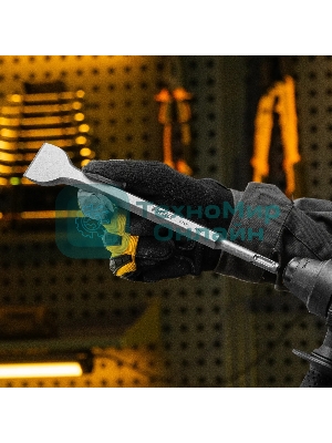 Зубило Denzel 14 х 40 х 250 мм, 40Cr, SDS PLUS