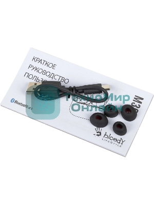 Наушники TWS A4Tech Bloody M30 черный, внутриканальные, Bluetooth