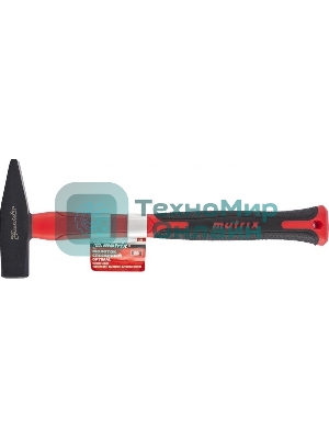 Молоток слесарный Matrix ''optimal'' 400 г, фибергласовая обрезиненная рукоятка, квадратный боек