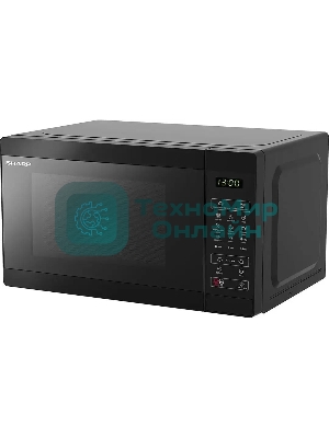 Микроволновая печь Sharp R-6800RK черный, 20 л, 800 Вт, переключатели - сенсор