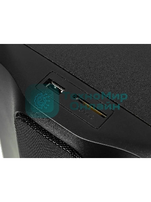 Колонки SVEN AC MS -304, черный Акустическая система, беспроводная передача сигнала по Bluetooth, суммарная мощность (RMS), Вт - 40, выходная мощность (RMS), Вт - сабвуфер: 20, сателлиты: 20 (2 х10), частотный диапазон, Гц - сабвуфер: 40 – 150, сателлиты: 150 – 20 000, размеры динамиков, мм - сабвуфер: O 128, воспроизведение с USB flash и SD card памяти, встроенное FM-радио, LED-дисплей, пульт ДУ, материал корпуса сабвуфера и сателлитов – дерево (MDF).