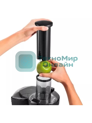 Соковыжималка центробежная Kitfort КТ-1138 800Вт рез.сок.:1000мл. черный/нержавеющая сталь