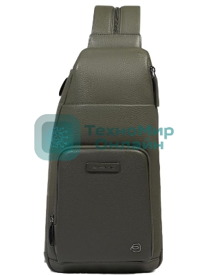 Рюкзак слинг Piquadro Modus Special CA5577MOS/VEVE оливковый кожа