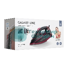 Утюг Galaxy GL 6133 черный/розовым, 3200 Вт, 80 г/мин, 240 г/мин, 320 мл