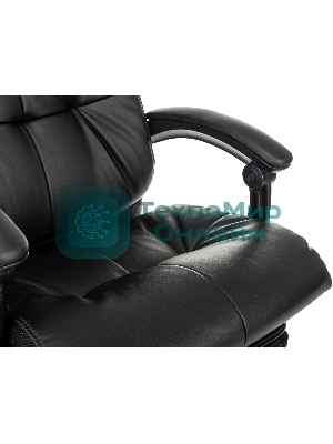 Кресло Бюрократ CH-824MSG-BF черный, экокожа